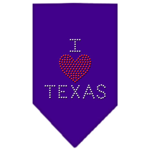 I Heart Texas Rhinestone Bandana