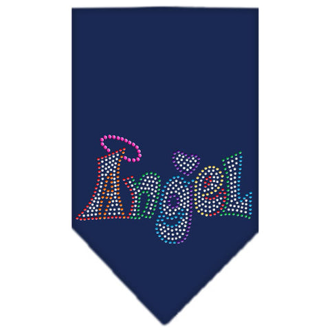 Technicolor Angel Rhinestone Pet Bandana Size