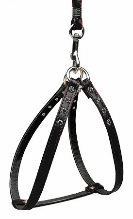 Step-in Harness Black W/ Smoke Stones