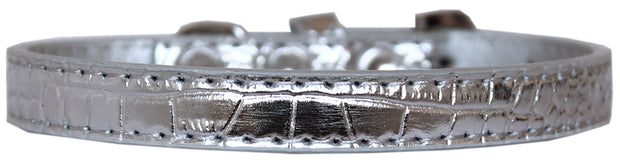 Wichita Plain Croc Dog Collar Size