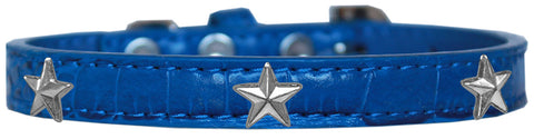 Silver Star Widget Croc Dog Collar Size