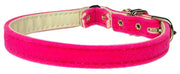 Velvet 3/8" Plain Cat Collar W/ Band