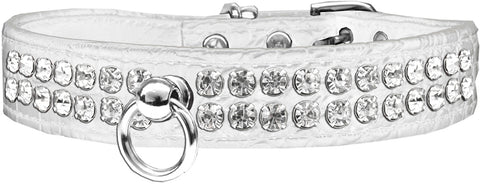 Style #72 Rhinestone Designer Croc Dog Collar